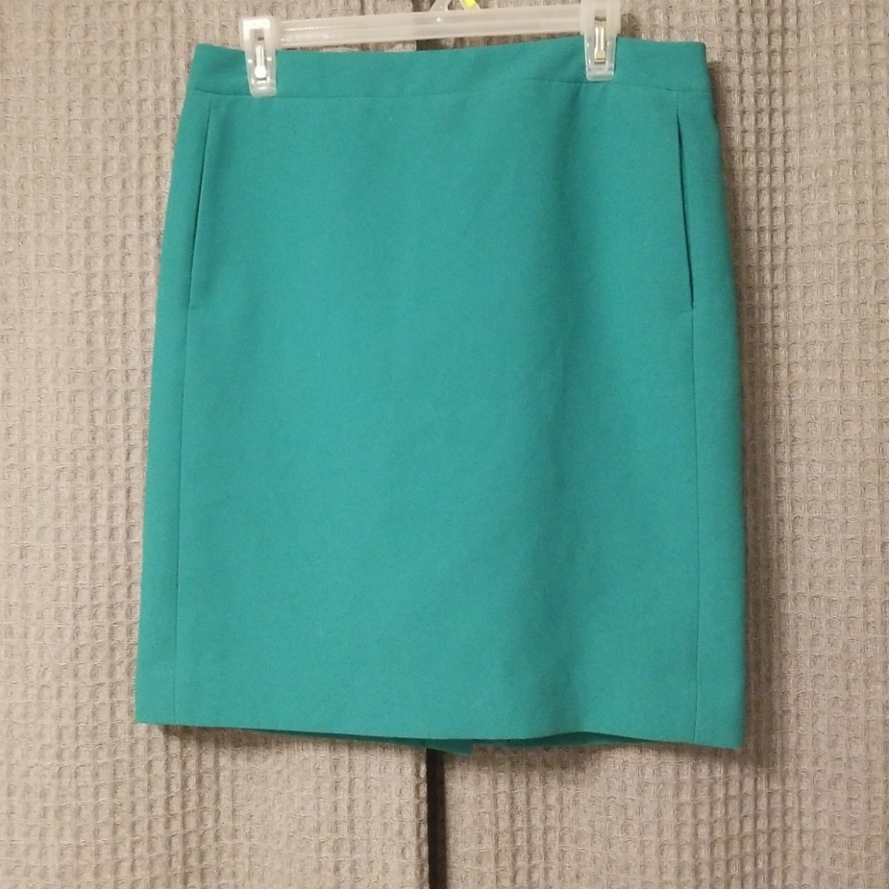 Jcrew "The Pencil Skirt" in Teal
